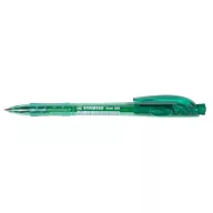  Golyóstoll, 0,38 mm, nyomógombos, STABILO "Liner 308", zöld