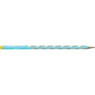   Grafitceruza, HB, háromszögletű, vékony, balkezes, STABILO, "EASYgraph", kék