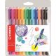 Filctoll készlet, 0,8 mm, STABILO "Point Max", 12 különböző szín