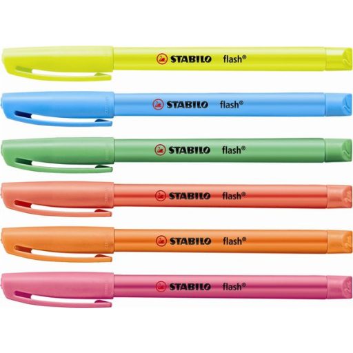 Szövegkiemelő, 1-3,5 mm, STABILO "Flash", zöld