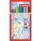 Ecsetirón készlet, STABILO "Pen 68 brush", 12 különböző szín