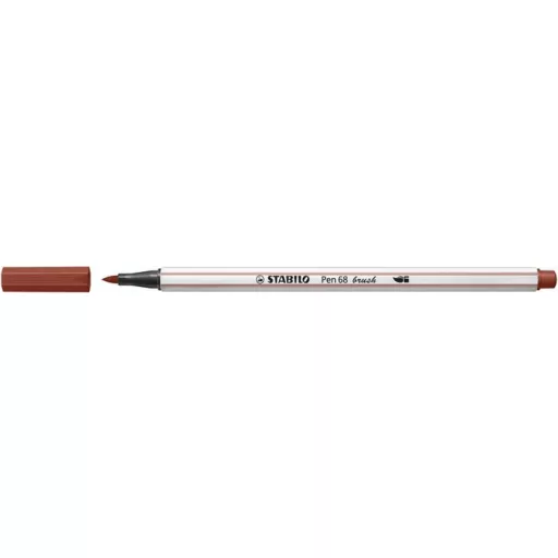 Ecsetirón, STABILO "Pen 68 brush", vörösesbarna