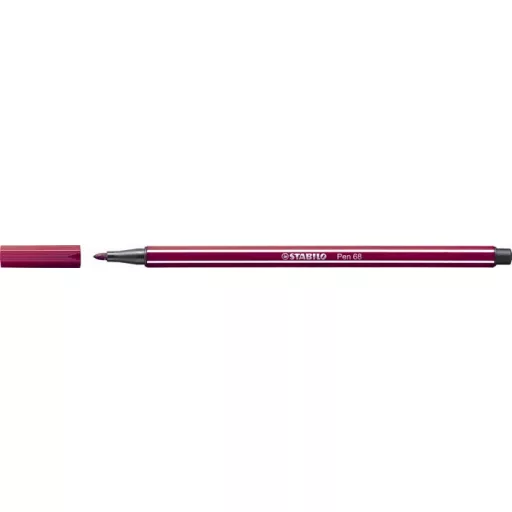 Filctoll, 1 mm, STABILO "Pen 68", bíborvörös