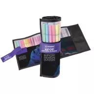   Filctoll készlet, felcsavarható szett, 1 mm, STABILO "Pen 68" "K-Pop démonvadászok", 25 különböző szín