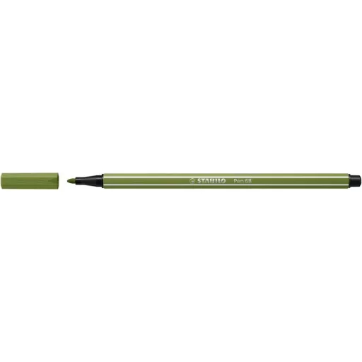 Filctoll, 1 mm, STABILO "Pen 68", mohazöld