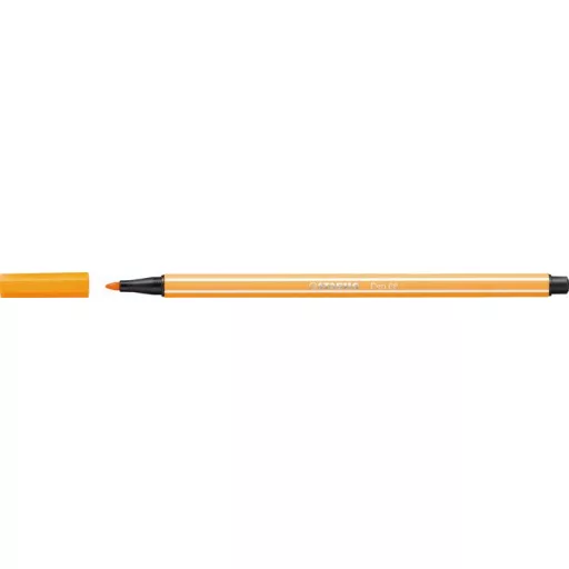 Filctoll, 1 mm, STABILO "Pen 68", narancssárga