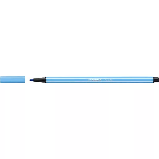 Filctoll, 1 mm, STABILO "Pen 68", azúrkék