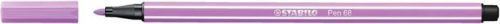 Filctoll, 1 mm, STABILO "Pen 68", pasztell-lila