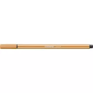 Filctoll, 1 mm, STABILO "Pen 68", sötétokker