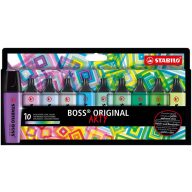   Szövegkiemelő készlet, 2-5 mm, STABILO "BOSS original Arty", 10 hideg szín