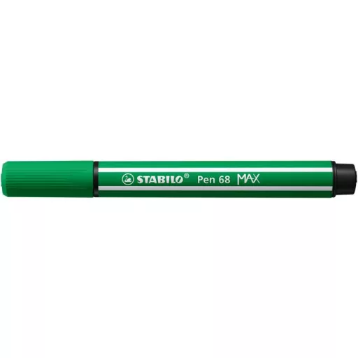 Filctoll, 1-5 mm, vágott hegy, STABILO "Pen 68 MAX", zöld