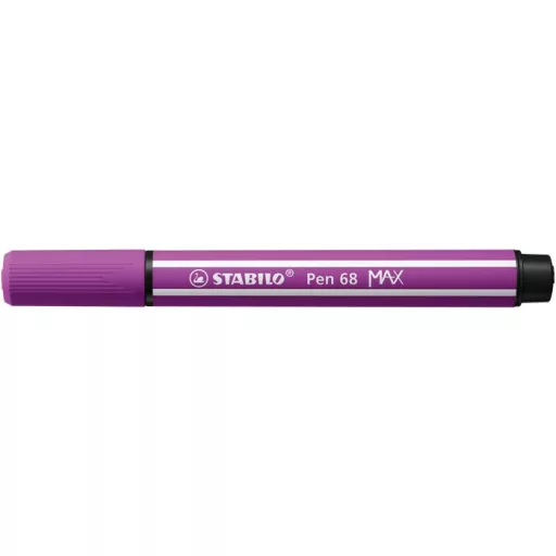 Filctoll, 1-5 mm, vágott hegy, STABILO "Pen 68 MAX", lila