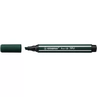   Filctoll, 1-5 mm, vágott hegy, STABILO "Pen 68 MAX", földzöld