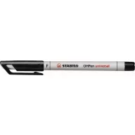   Alkoholmentes marker, OHP, 0,7 mm, STABILO "OHPen F", fekete