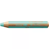   Színes ceruza, kerek, vastag, STABILO "Woody 3 in 1 Pastel", pasztell kék