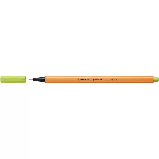 Tűfilc, 0,4 mm, STABILO "Point 88", lime zöld