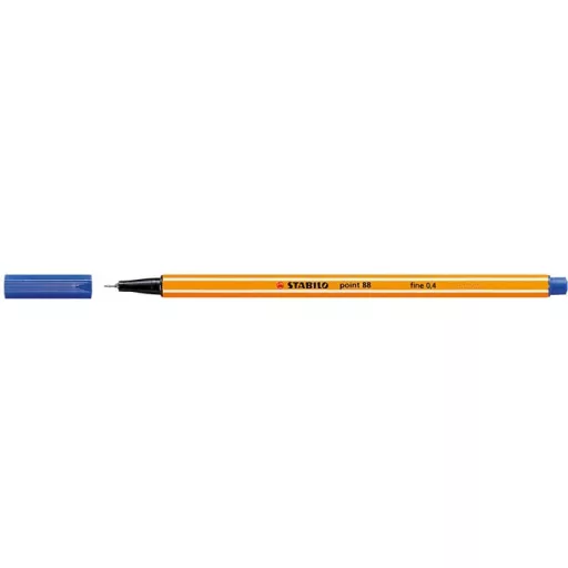 Tűfilc, 0,4 mm, STABILO "Point 88", kék