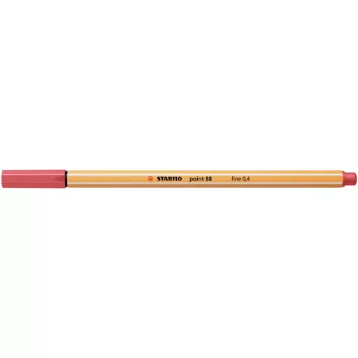 Tűfilc, 0,4 mm, STABILO "Point 88", rozsdavörös