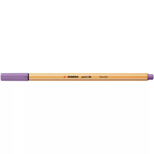 Tűfilc, 0,4 mm, STABILO "Point 88", szürkéslila