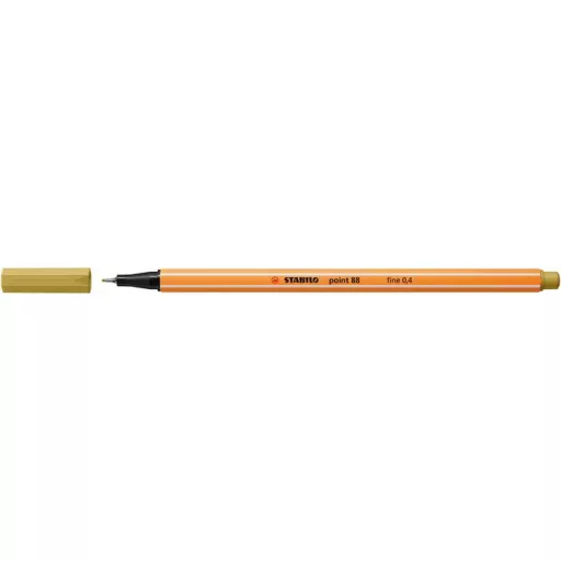 Tűfilc, 0,4 mm, STABILO "Point 88", khaki