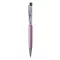Golyóstoll, világoslila, felül világoslila SWAROVSKI® kristállyal töltve, 14 cm, ART CRYSTELLA®