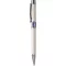 Golyóstoll, fehér, középen zafírkék SWAROVSKI® kristállyal töltve, 14cm, ART CRYSTELLA®