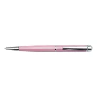   Golyóstoll, rózsaszín "Lille Pen", fehér SWAROVSKI® kristállyal, 14cm, ART CRYSTELLA®