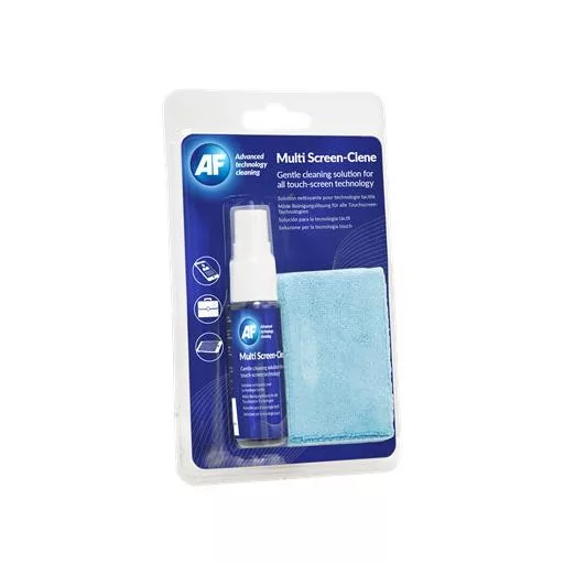 Tisztítófolyadék, érintőkijelzőhöz, mikroszálas kendővel, 25 ml, AF "Multi Screen-Clene"