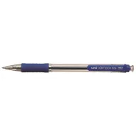   Golyóstoll, 0,4 mm, nyomógombos, UNI "SN-101 Laknock Fine", kék