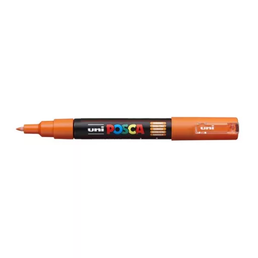 Dekormarker, 0,7-1,0 mm, UNI "Posca PC-1M", narancs
