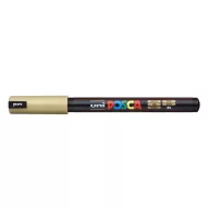 Dekormarker, 0,7 mm, UNI "Posca PC-1MR", arany