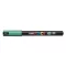 Dekormarker, 0,7 mm, UNI "Posca PC-1MR", zöld