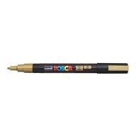 Dekormarker, 0,9-1,3 mm, UNI "Posca PC-3M", arany