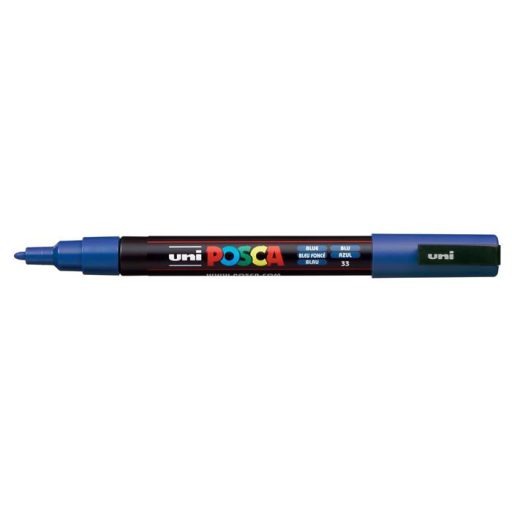 Dekormarker, 0,9-1,3 mm, UNI "Posca PC-3M", kék