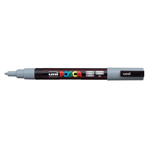 Dekormarker, 0,9-1,3 mm, UNI "Posca PC-3M", palaszürke