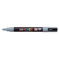   Dekormarker, 0,9-1,3 mm, UNI "Posca PC-3M", szürke