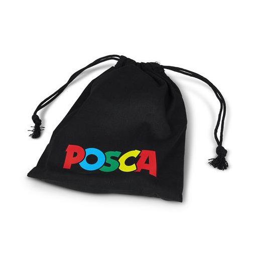 Dekormarker készlet, 1,8-2,5 mm, UNI "Posca PC-5M", 8 különböző szín, tartóval