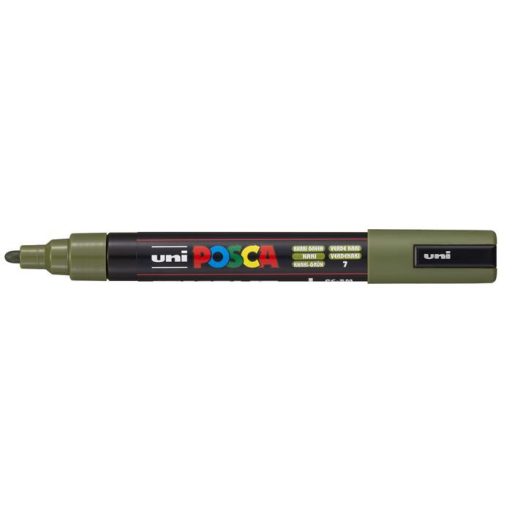 Dekormarker, 1,8-2,5 mm, UNI "Posca PC-5M", khaki