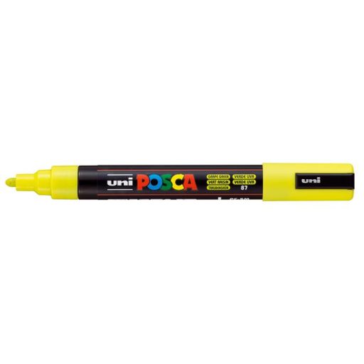 Dekormarker, 1,8-2,5 mm, UNI "Posca PC-5M", szőlőzöld