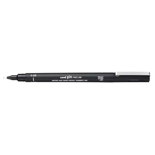 Rajzmarker, 0,03 mm, UNI PIN, fekete