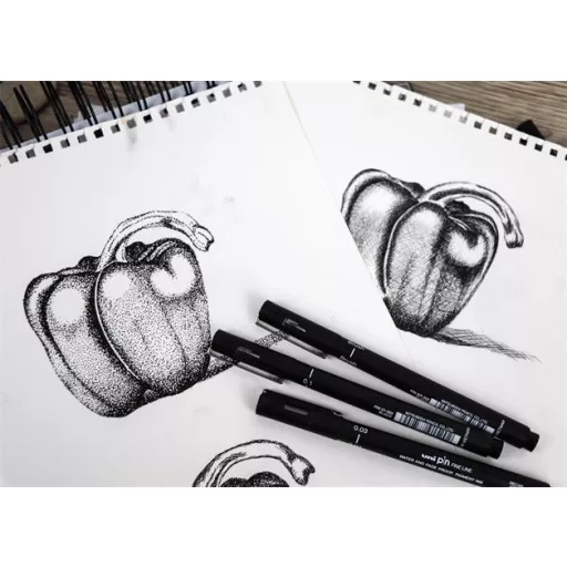 Rajzmarker, 0,1 mm, UNI PIN, fekete