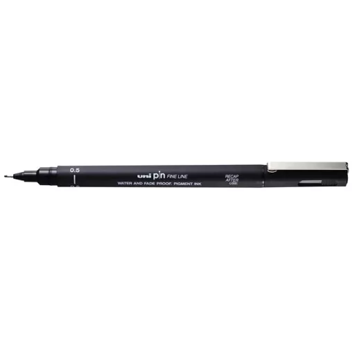 Rajzmarker, 0,5 mm, UNI PIN, fekete