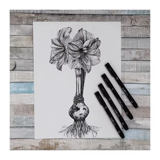 Rajzmarker, 0,5 mm, UNI PIN, fekete