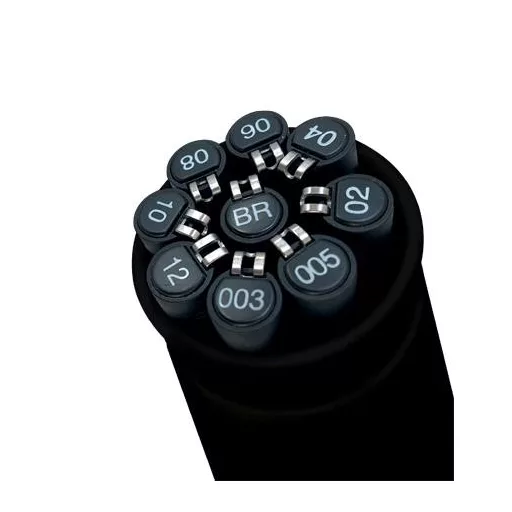 Rajzmarker készlet, UNI PIN "Tube", 9 különböző vonalvastagság, fekete
