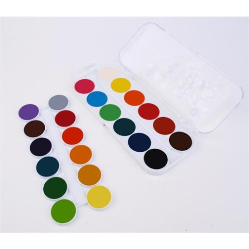 Vízfesték, 24 szín, 24 mm, COOL BY VICTORIA