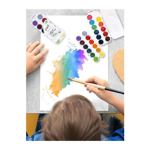 Vízfesték, 24 szín, 24 mm, COOL BY VICTORIA