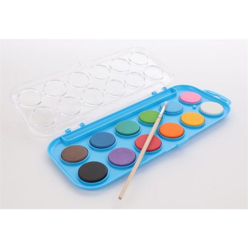 Vízfesték, 12 szín, 28 mm, COOL BY VICTORIA