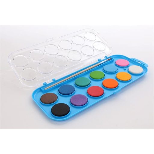 Vízfesték, 12 szín, 28 mm, COOL BY VICTORIA