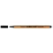 Tűfilc, 0,4 mm, VICTORIA OFFICE,"Slim", fekete