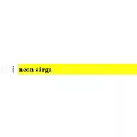 Karszalag, 3/4", tyvek, neon sárga